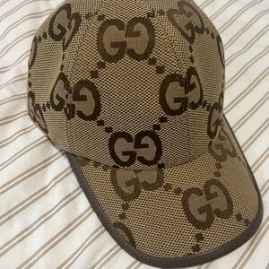 Gucci Brown/Tan GG Monogram Baseball Cap